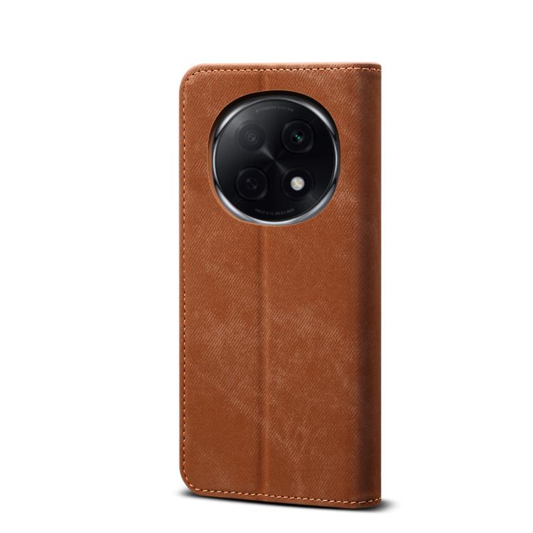 For OPPO A5 Pro Global Denim Texture Casual Style Horizontal Flip Leather Case