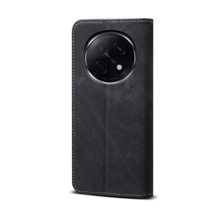For OPPO A5 Pro Global Denim Texture Casual Style Horizontal Flip Leather Case