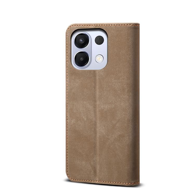 For OPPO K13 5G India Denim Texture Casual Style Horizontal Flip Leather Case