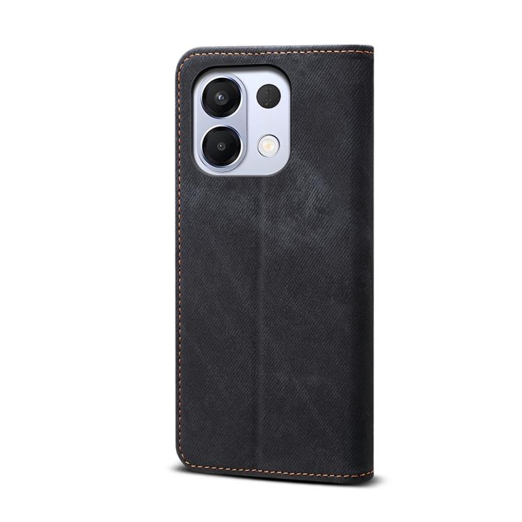 For OPPO K13 5G India Denim Texture Casual Style Horizontal Flip Leather Case
