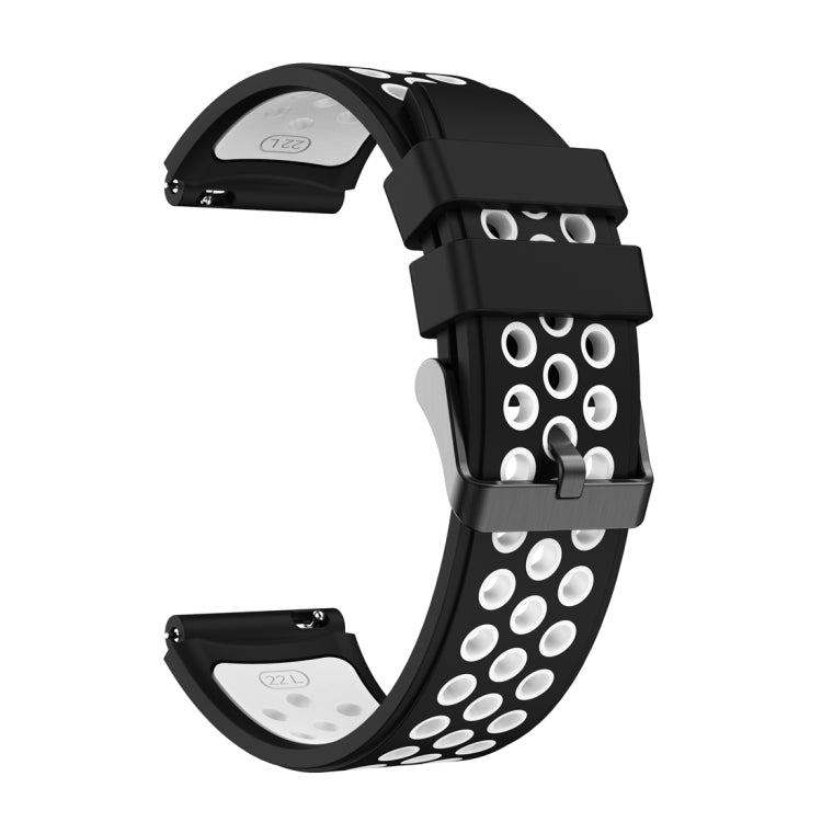 For Huawei Watch GT3 Pro 46mm Two Color Round Hole Silicone Watch Band