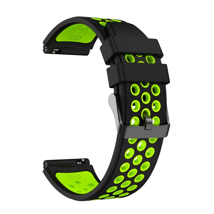 For Huawei Watch GT3 Pro 46mm Two Color Round Hole Silicone Watch Band