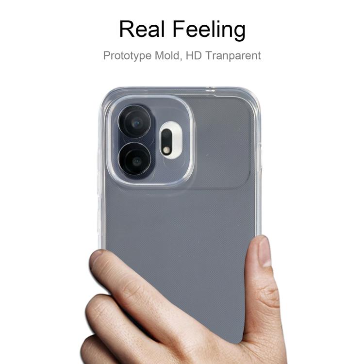 For OnePlus 15T Ultra-thin Transparent TPU Phone Case