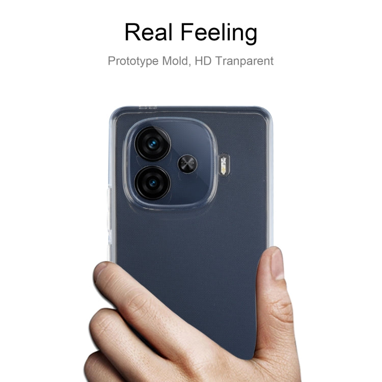 For vivo iQOO Z9 Turbo Ultra-thin Transparent TPU Phone Case