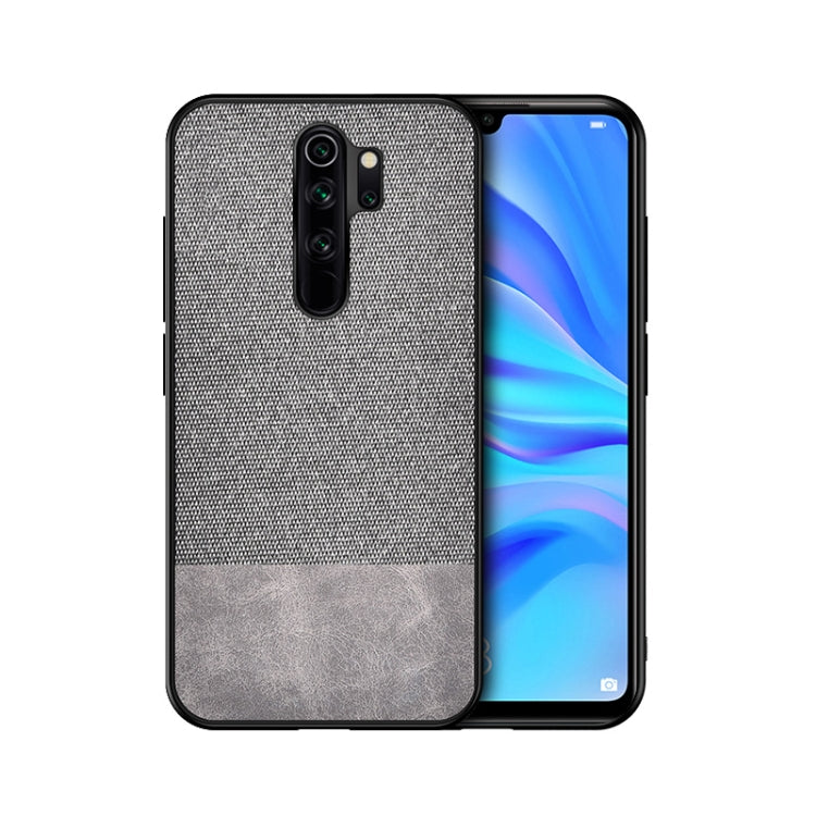 For Xiaomi Redmi 9 Shockproof Splicing PU + Cloth Texture PC + TPU Protective Case
