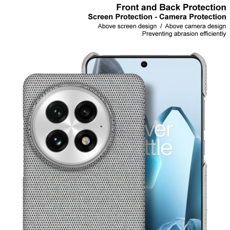 For OnePlus 13 imak Ruiyi Series Cloth Texture PU + PC Phone Case