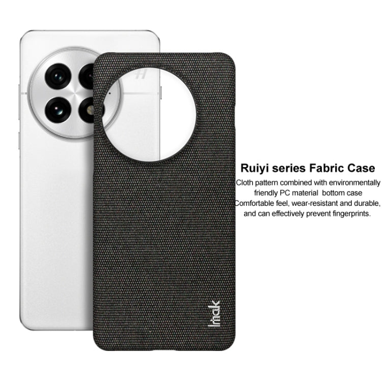 For OnePlus 13 imak Ruiyi Series Cloth Texture PU + PC Phone Case