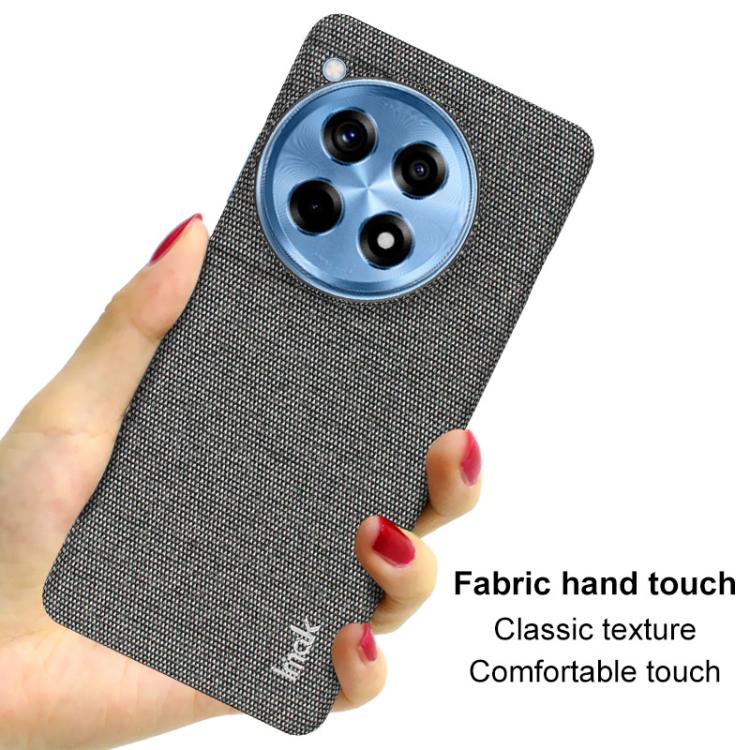 For OnePlus Ace 3 / 12R imak Ruiyi Series Cloth Texture PU + PC Phone Case