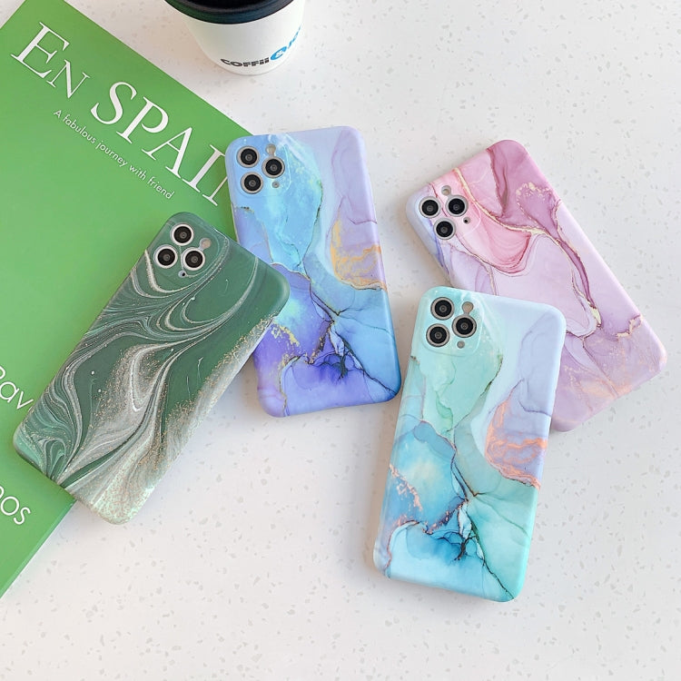 For iPhone 11 Pro Max Symphony Marble Pattern Shockproof TPU Case