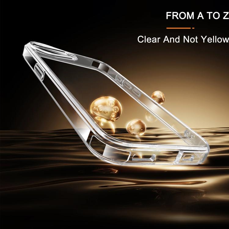 For iPhone 17e / 16e iPAKY Crystal Clear Series Shockproof PC + TPU Protective Phone Case - Transparent