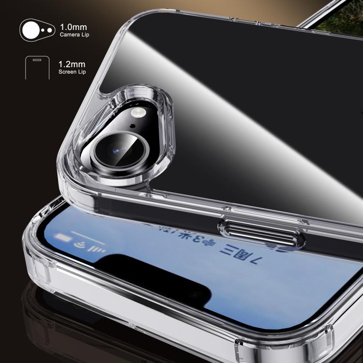For iPhone 17e / 16e iPAKY Crystal Clear Series Shockproof PC + TPU Protective Phone Case - Transparent