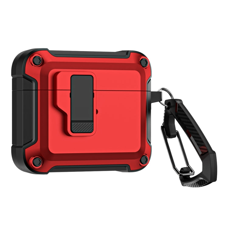 For AirPods 3 TPU + PC Wireless Bluetooth Earphone Protective Case with Switch Lock & Hook