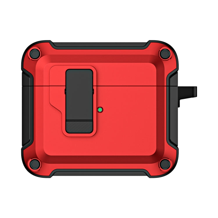 For AirPods 3 TPU + PC Wireless Bluetooth Earphone Protective Case with Switch Lock & Hook