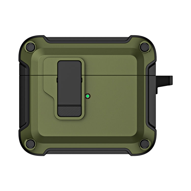For AirPods 3 TPU + PC Wireless Bluetooth Earphone Protective Case with Switch Lock & Hook