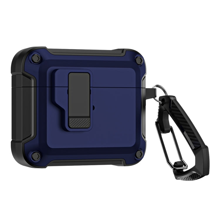 For AirPods 3 TPU + PC Wireless Bluetooth Earphone Protective Case with Switch Lock & Hook