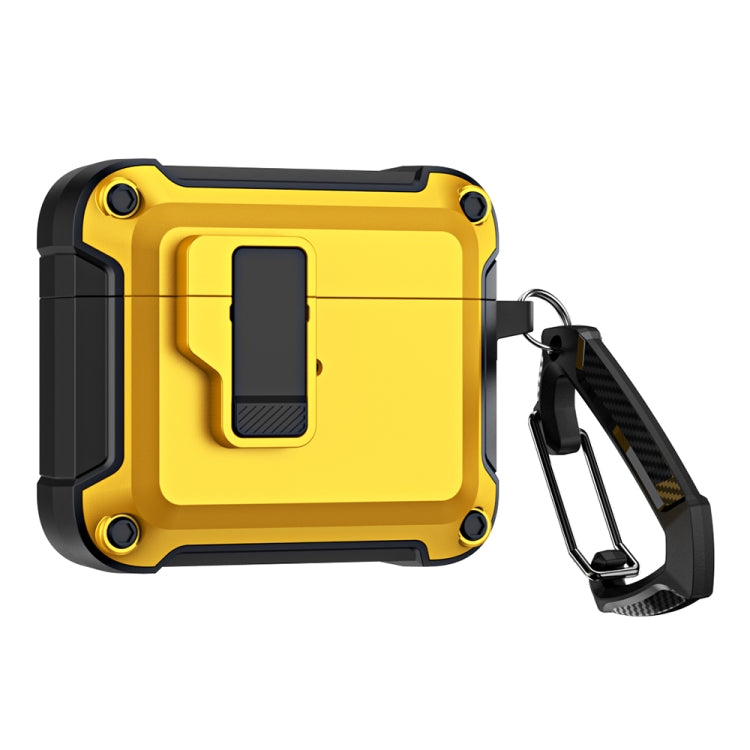 For AirPods 3 TPU + PC Wireless Bluetooth Earphone Protective Case with Switch Lock & Hook