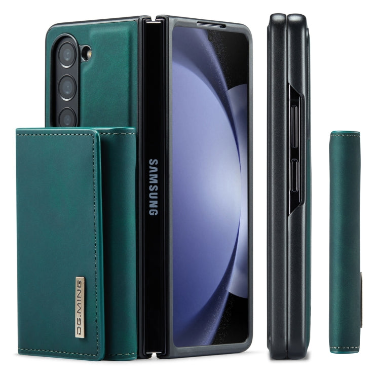 For Samsung Galaxy Z Fold5 DG.MING M1 Series 3-Fold Multi Card Wallet + Magnetic Phone Case