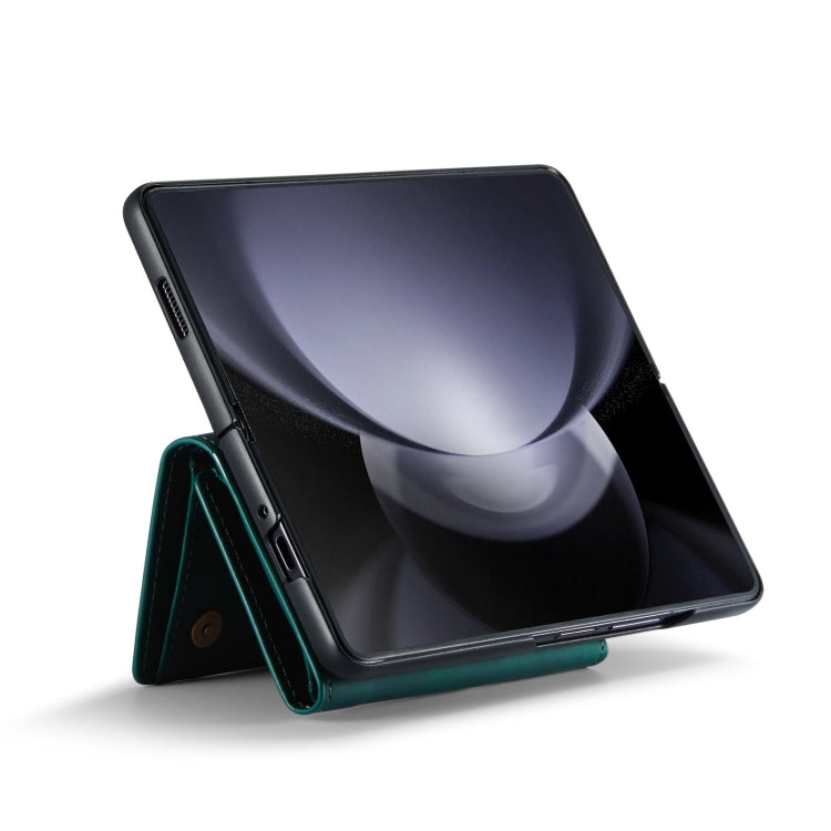 For Samsung Galaxy Z Fold5 DG.MING M1 Series 3-Fold Multi Card Wallet + Magnetic Phone Case