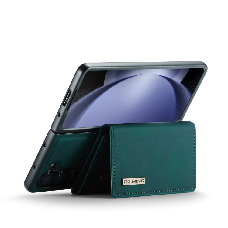 For Samsung Galaxy Z Fold5 DG.MING M1 Series 3-Fold Multi Card Wallet + Magnetic Phone Case