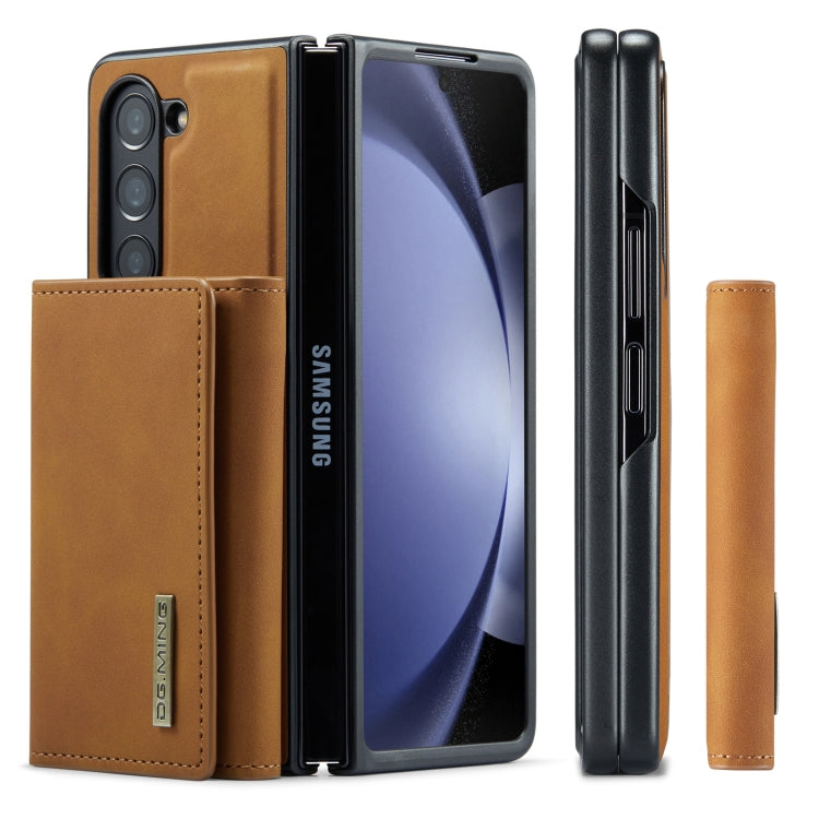 For Samsung Galaxy Z Fold5 DG.MING M1 Series 3-Fold Multi Card Wallet + Magnetic Phone Case