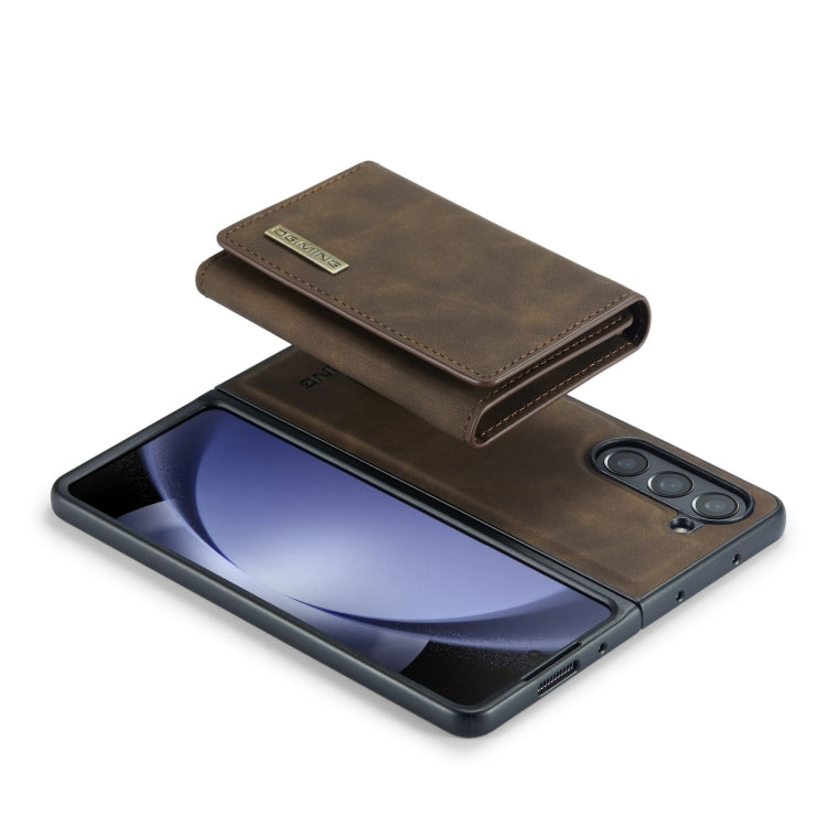 For Samsung Galaxy Z Fold5 DG.MING M1 Series 3-Fold Multi Card Wallet + Magnetic Phone Case