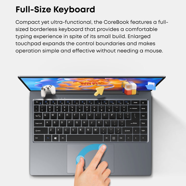 CHUWI CoreBook 14.1 inch Laptop, 8GB+512GB, Windows 11 Intel Ice Lake i3-1005G1 Dual Core