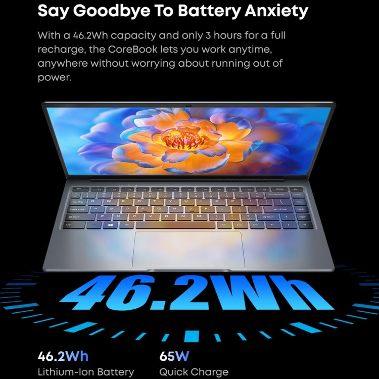 CHUWI CoreBook 14.1 inch Laptop, 8GB+512GB, Windows 11 Intel Ice Lake i5-1035G4 Quad Core