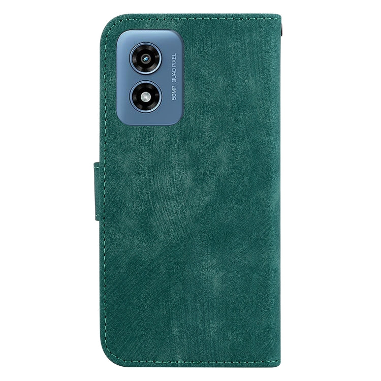 For Motorola Moto G Play 4G 2024 Little Tiger Embossed Leather Phone Case