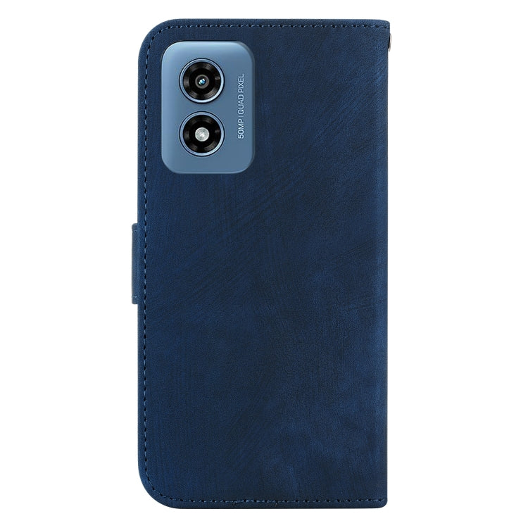 For Motorola Moto G Play 4G 2024 Little Tiger Embossed Leather Phone Case