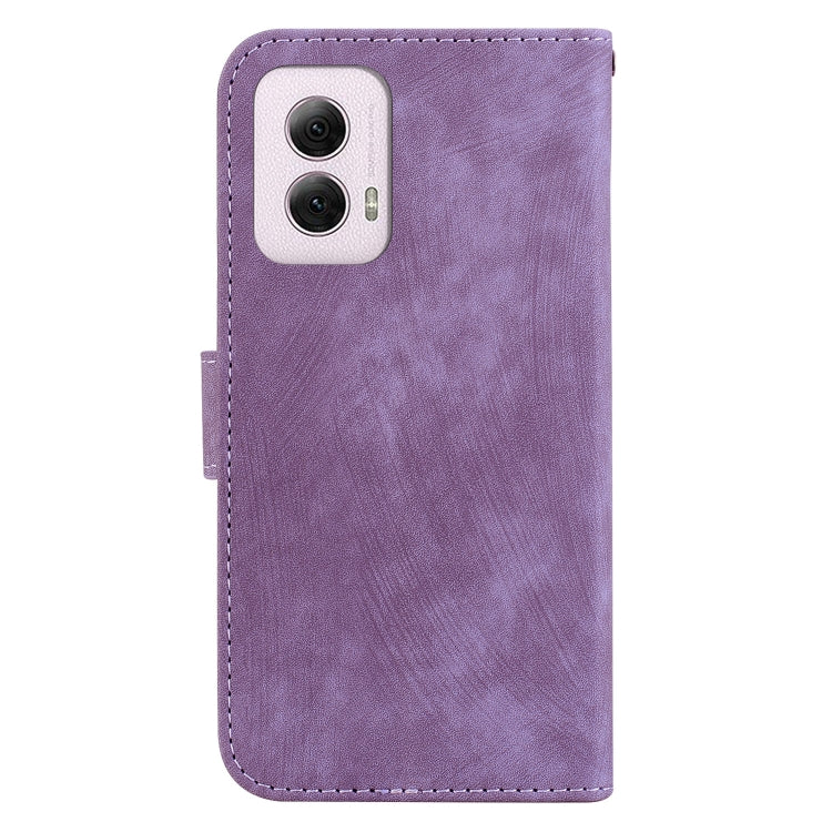 For Motorola Moto G Power 5G 2024 Little Tiger Embossed Leather Phone Case