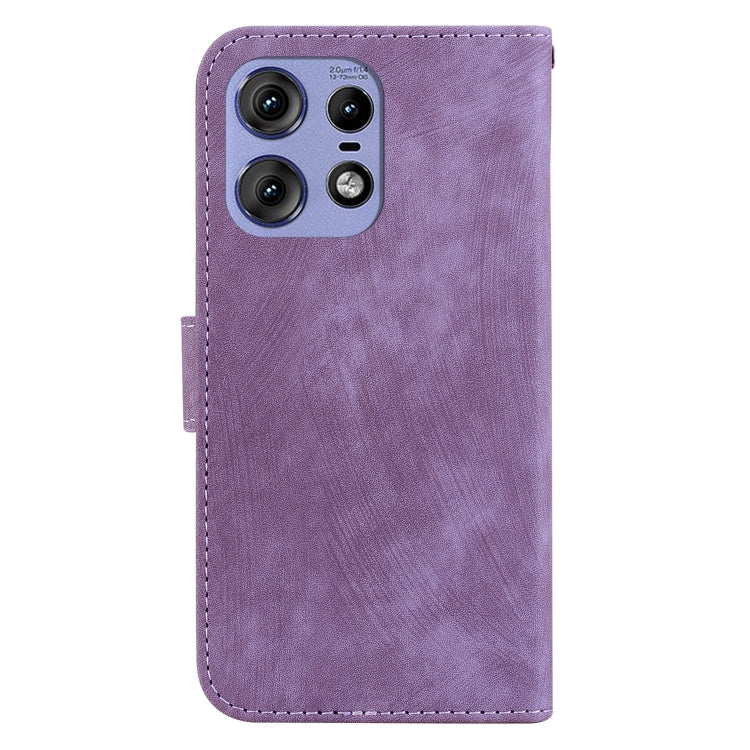 For Motorola Edge 50 Pro Little Tiger Embossed Leather Phone Case