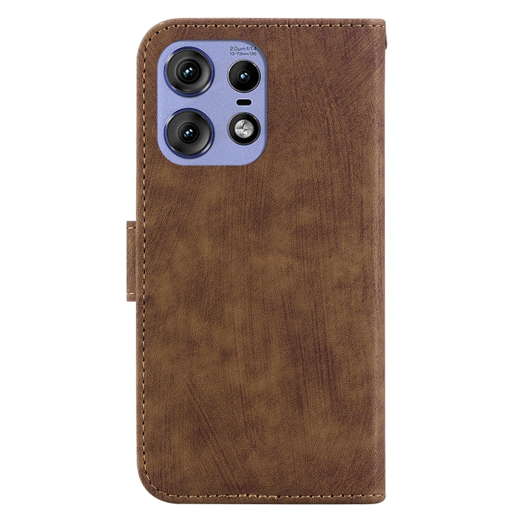 For Motorola Edge 50 Pro Little Tiger Embossed Leather Phone Case