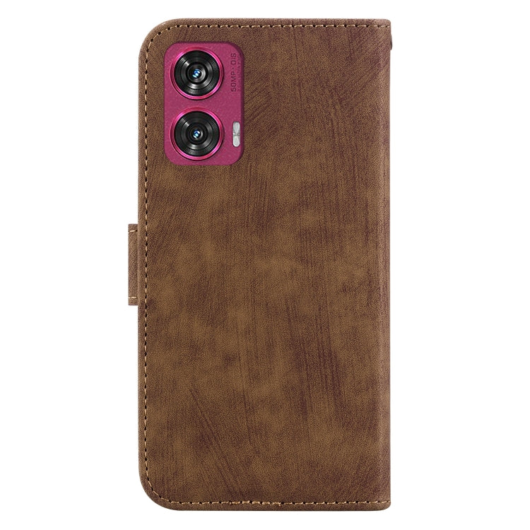 For Motorola Edge 50 Fusion Little Tiger Embossed Leather Phone Case