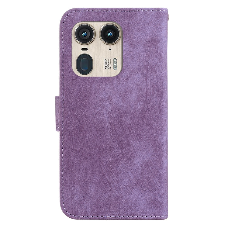 For Motorola Edge 50 Ultra Little Tiger Embossed Leather Phone Case