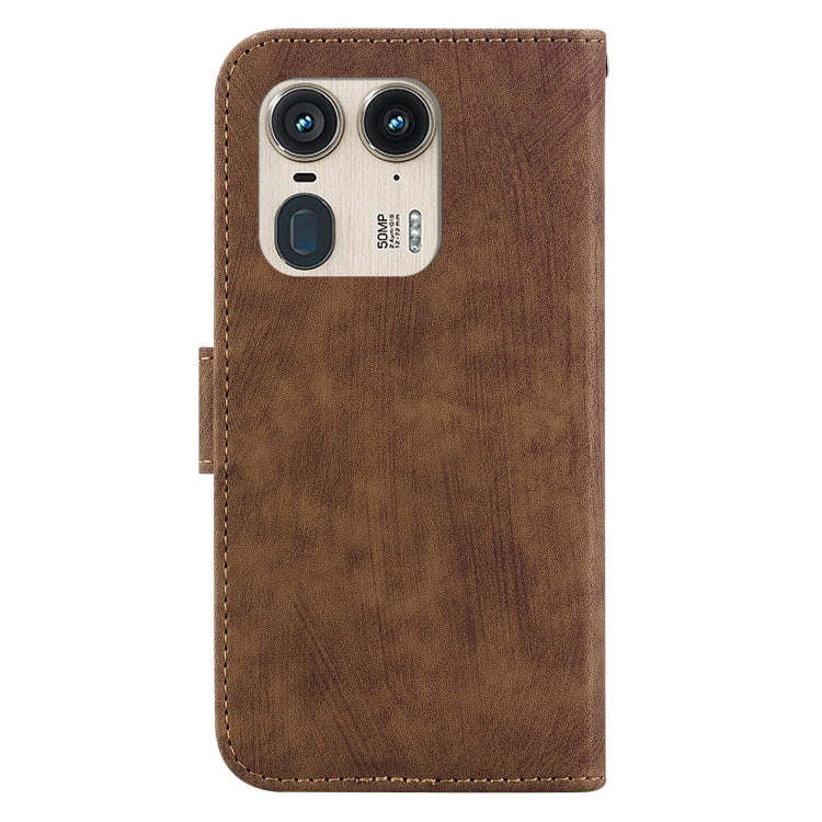 For Motorola Edge 50 Ultra Little Tiger Embossed Leather Phone Case