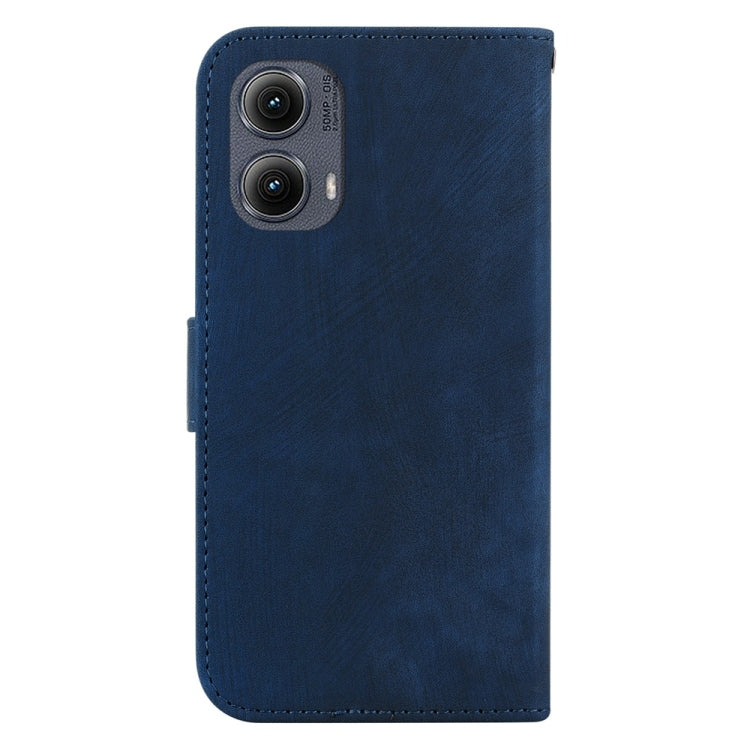 For Motorola Edge 2024 Little Tiger Embossed Leather Phone Case