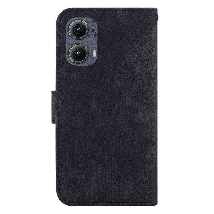 For Motorola Edge 2024 Little Tiger Embossed Leather Phone Case