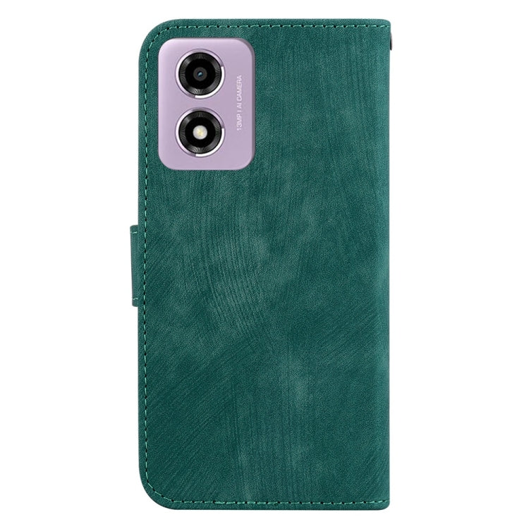 For Motorola Moto G04s / Moto E14 Little Tiger Embossed Leather Phone Case