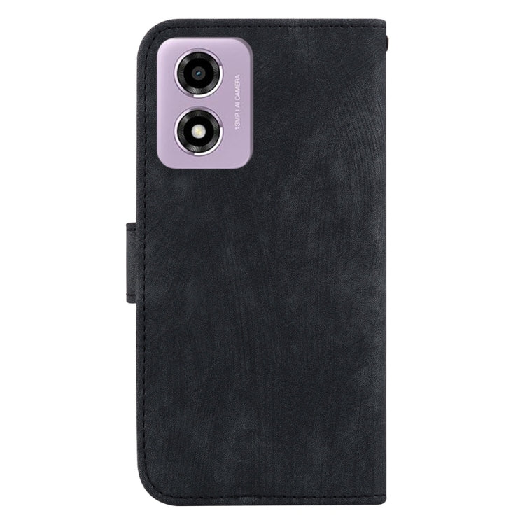 For Motorola Moto G04s / Moto E14 Little Tiger Embossed Leather Phone Case