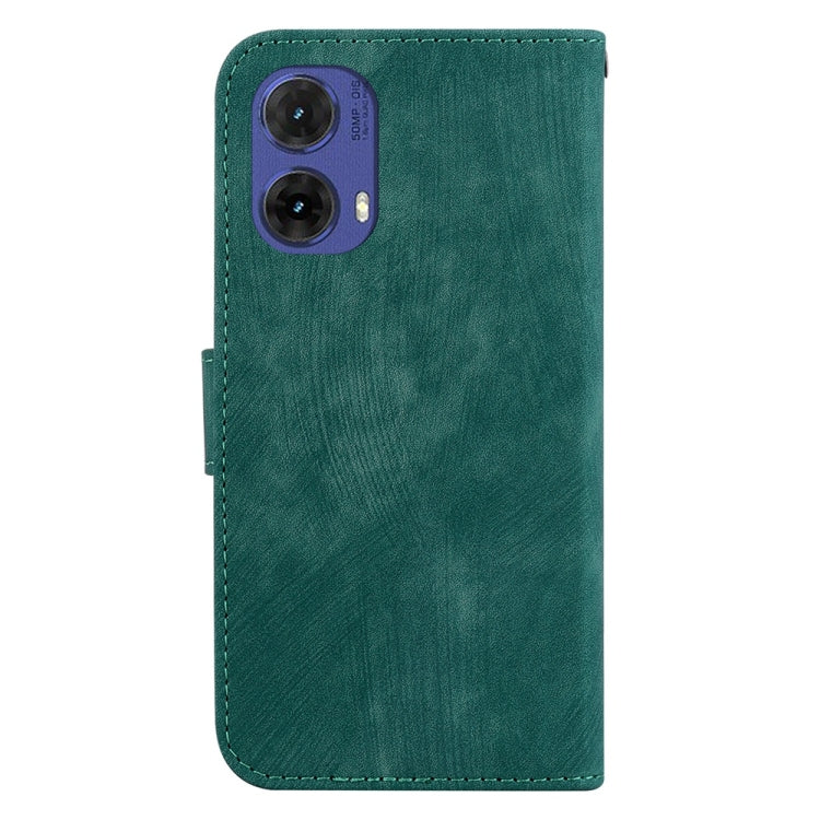 For Motorola Moto G85 Little Tiger Embossed Leather Phone Case