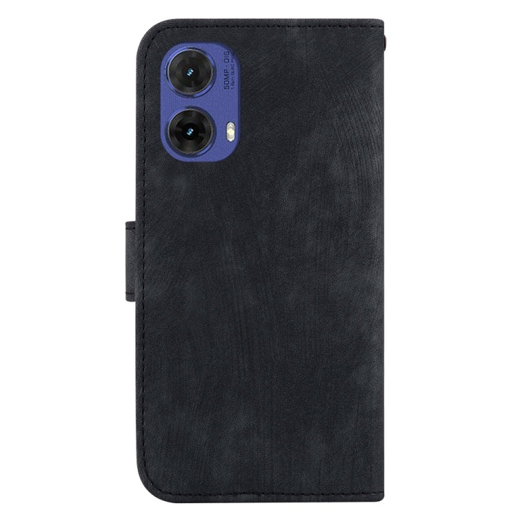 For Motorola Moto G85 Little Tiger Embossed Leather Phone Case
