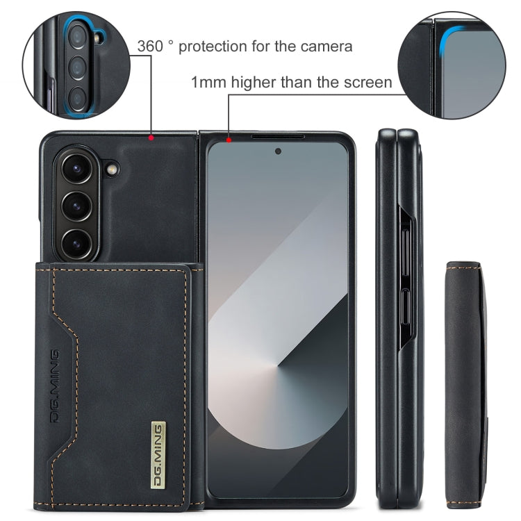 For Samsung Galaxy Z Fold6 DG.MING M2 Series 3-Fold Multi Card Bag + Magnetic Phone Case