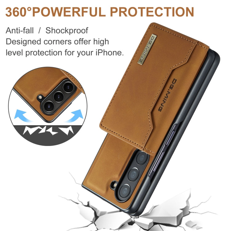 For Samsung Galaxy Z Fold6 DG.MING M2 Series 3-Fold Multi Card Bag + Magnetic Phone Case