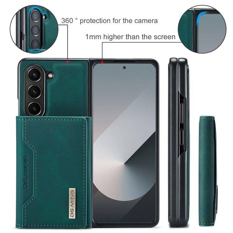 For Samsung Galaxy Z Fold6 DG.MING M2 Series 3-Fold Multi Card Bag + Magnetic Phone Case