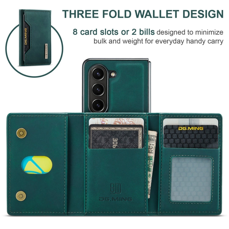 For Samsung Galaxy Z Fold6 DG.MING M2 Series 3-Fold Multi Card Bag + Magnetic Phone Case