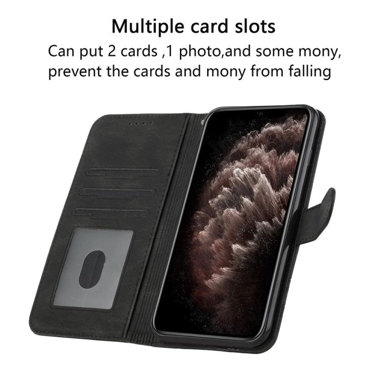 For iPhone 17 Pro Cubic Skin Feel Flip Leather Phone Case