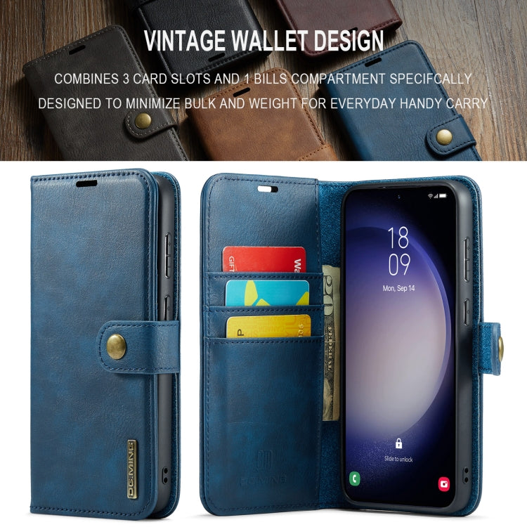 For Samsung Galaxy A55 5G DG.MING Crazy Horse Texture Detachable Magnetic Leather Case