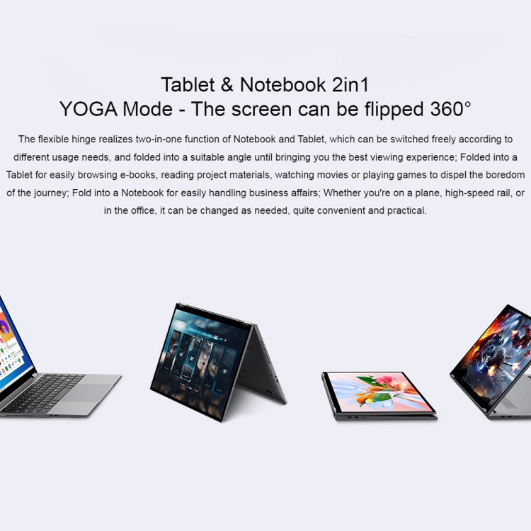 CHUWI FreeBook 13.5 inch Yoga Laptop, 12GB+512GB, Windows 11 Intel Alder Lake-N N100 Quad Core