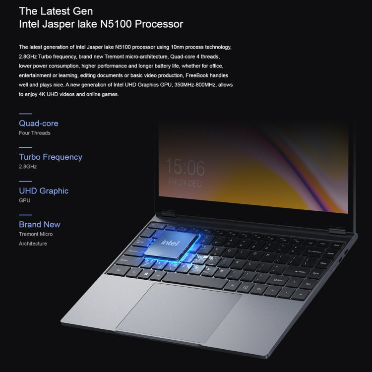 CHUWI FreeBook 13.5 inch Yoga Laptop, 12GB+512GB, Windows 11 Intel Alder Lake-N N100 Quad Core