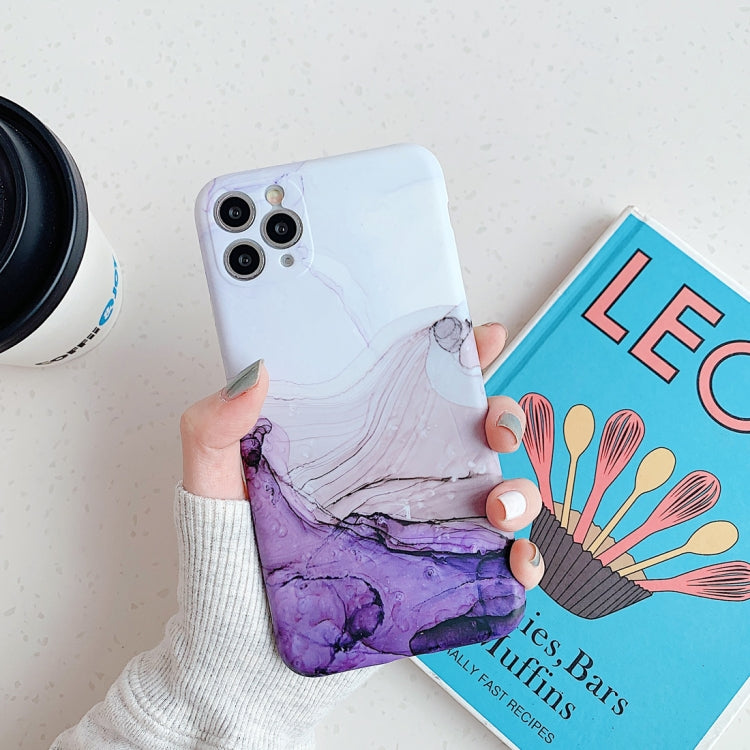 For iPhone 11 Frosted Marble Pattern Shockproof TPU Case